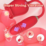 Mini Elegant Rose Personal Care Device Red, Rose Toy Clitoral Vibrator for Women, 10 Sucking ? Vibrating Modes, G-Spot Stimulator Dildo Vibrator, Nipple Sucker Couples Sex Toy