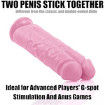 7.8 Inch Double Dildo, Big Thick Dildos For G Spot And Anal Stimulation With Strong Suction Cup, Huge Penis Anal Plug Adult Sex Toy For Women And Men (Pink)