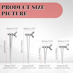 Stainless Steel Urethral Sounds Dilators With Adjustable Screw Hollow Adult Sex Toys - Catheters & Sound Penis Plug Sounding Rods Bdsm Prostate Massage For Male Exercise (8Mm,Long)