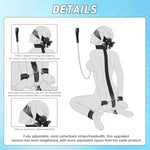 Bdsm Bondage Sex Toys Kit, Bondage Gear & Accessories With Traction Chain Blindfold, Restraints Sm Game Couples Sex Toys Role Play Toy