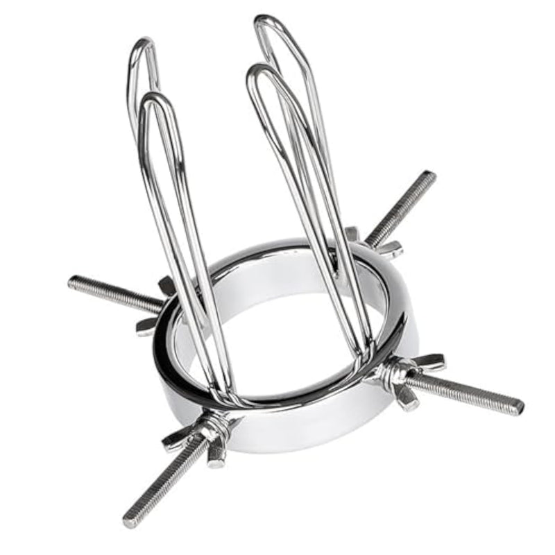 Stainless Steel Adjustable Anal Expander for BDSM Play and Sensual Exploration