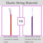 1mm Stretchy Rainbow Elastic String for Jewelry Making and Crafts