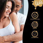 Fun Flavors 4 in 1 Warming Chocolate Chip Cookie Flavored Lubricant 9 Fl Oz | for Men, Women and Couples, Foreplay & Massage, Paraben Free, Gluten, Stain, & Sugar Free