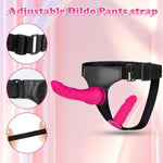 Strap On Dildo Sex Toys For Women- Double Ended Dildo Silicone Long Dildo Wearable Strap On Harness With 2 Removeable Realistic Fantasy Dildo Adjustable G-Spot Vibrator Adult Toys For Women Lesbian