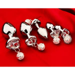 Sex Toys Metal Butt Plug With Small Pull Ring Anal Plug Trainer Set Anal Stimulator For Women Couples Masturbator Prostate Massager Expander G-Spot Dildo Thrusting Toys