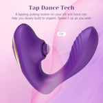 Tracy’S Dog Adult Toys, Clitoral & G Spot Vibrator With Remote, 10 Tapping Pulse & 10 Vibration Modes, Body-Safe Silicone, Waterproof & Rechargeable, Rabbit Vibrating Sex Toy For Women Couples Purple