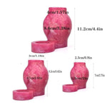 Red Male Penis Sleeve Cock Sleeve, Silicone Penis Extender Penis Extension Sleeve With Penis Ring Male Adult Sex Toys For Men Couple - M