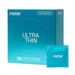 Ultra Thin Condoms – 0.04Mm, Extra Lubricated, 25% Thinner Natural Latex, 36 Pack, Fda-Cleared, 53Mm Diameter, Hypoallergenic, Odorless, Long-Lasting Comfort