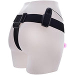 Vibrating Strap On Dildo Wearable Lesbian Dildo With Adjustable Harness Realistic Penis For Female Masturbation Sex Toys For Women(Beige)