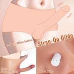 Strap On Vibrating Dildo Silicone Wearable Panties, 1.5" Diam Realistic Hollow Dildo With Remote Control Bullet Vibrator, 6.7" Penis Sleeve Penis Extender, Adult Sex Toys & Games For Lesbian Gay