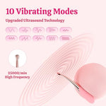 Slim Vibrator Pen - 10 Mode Clitoral Vibrator 3-in-1 and G Spot Toy, for Precise Stimulation as a Pinpoint Clit Wand, Skinny Internal Vibrator & Women's Sex Toy