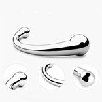 Double Head Anal Plug Stainless Steel Pleasure Wand Butt Plug For Male Female Couple Masturbation Stick Anal Sex Toy