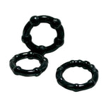 Cock Ring (3 Pack) With Male Masturbator Bundle