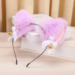 12 Pcs Bdsm Kit, Bondage Restraints Set Anal Butt Plug Tail Cat Ear Nipple Clamps Blindfold Handcuffs Collar Paddle Sex Toys For Couple Purple