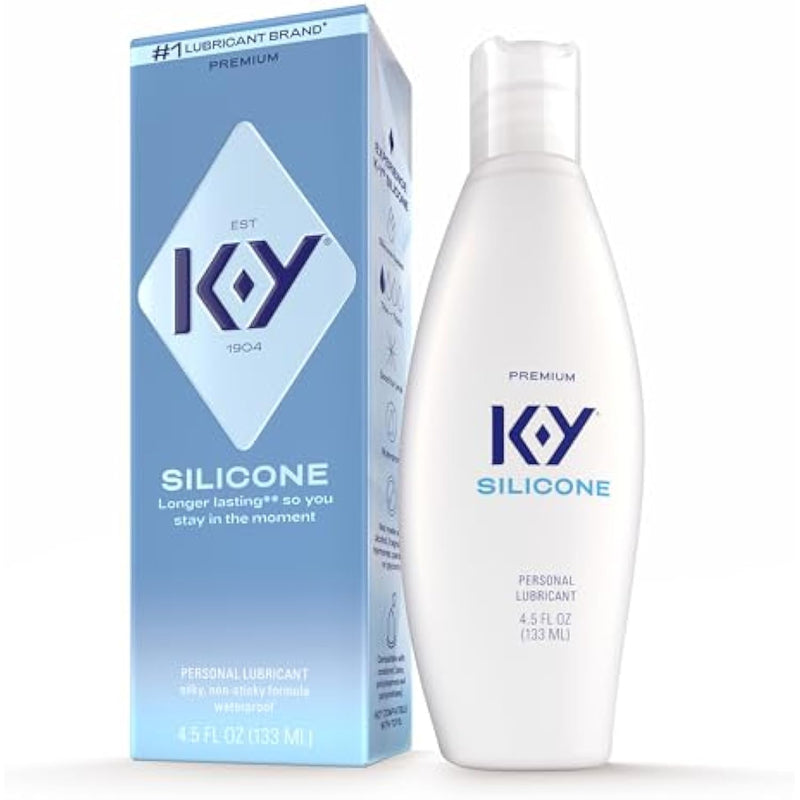 True Feel Silicone Based Premium Personal Lubricant, Safe To Use With Natural Rubber Latex Condoms, 4.5 Oz (Packaging May Vary)