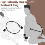 Bdsm Hip Restraints Stainless Ring Sex Toys For Couples, Handcuffs Sex Bondage Rings Set Adults Toy With Whips For Mens Womens, Slave Spanking Toys Games For Sm Beginners (Plus Size)