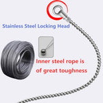 Urethral Sounds Stainless Steel Beads Catheter Dilator 19.69" Smooth Penis Insert Stimulation Urethral Sounding Toys Catheter Stretching Male Masturbation Rod(6mm)