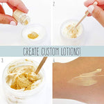 DIY Spa Craft Kit with Salt Scrubs, Fragrances & Shimmer Lotion Supplies
