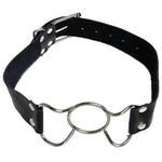 Fetish Bondage Spider Open Mouth O-Ring Gag Head Harness Restraint