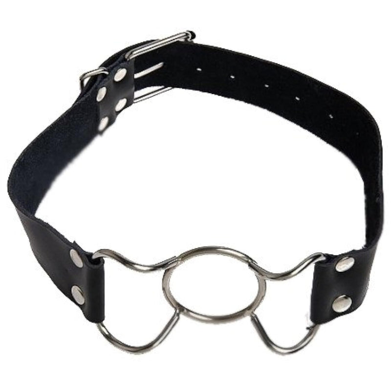 Fetish Bondage Spider Open Mouth O-Ring Gag Head Harness Restraint