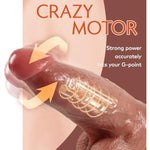 3" Diameter Thick Thrusting Dildo Vibrator, Huge Realistic Dildos With Thrusting Vibrating For G-Spot Anal Advanced Play, Giant Silicone Penis Big Sex Toy For Woman Men With Strong Suction Cup