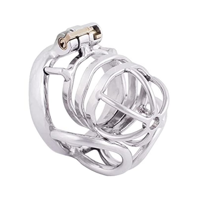 Male Cock Cage Stainless Steel Chastity Device, Comfortable Male Cock Cage Adult Game Sex Toy A350 (1.97 Inch / 50Mm)