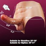 Strap On Dildo Harness Wearable Dildo Panties, Elastic Silicone Strapon Lesbian Sex Toys, Realistic Strapless Dildo Underwear With Abs, Big Thick Anal Dildo Pegging Toy For Women Couple Transgender