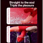 Tongue Vibrator Adult Sex Toys For Women Clit Sucker 3In1 G Spot Vibrator Nipple Sucking Anal Dildo Rose Sex Toy Female Sex Toy Clitoral Stimulator Adult Licking Sucking Tongue Vibrators Butterfly