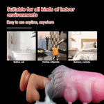 Animal Male Masturbator Cup, Realistic Dual Channel Vagina Textured Tunnel Pocket Pussy Stroker Masturbation Stroker, Blowjob Masturbators Sex Toys For Men