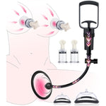Pussy Pump With 2 Clitoris Nipple Suckers Set, Clitoral Pump Vagina Pumps Sexual Pleasure Tools For Women Couples, Bdsm Nipple Sucking Toys With 3 Strong Suction Cups, Adult Sex Toys Kit