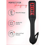 Sex Paddle For Spanking Faux Leather Slut Xoxo Cosplay 12.8Inch Bdsm Paddle For Adults Bedroom Play Sm Games