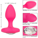 Cheeky Gems Medium Rechargeable Vibrating Probe Anal Butt Plug Vibrator - Pink - Se-0443-10-3