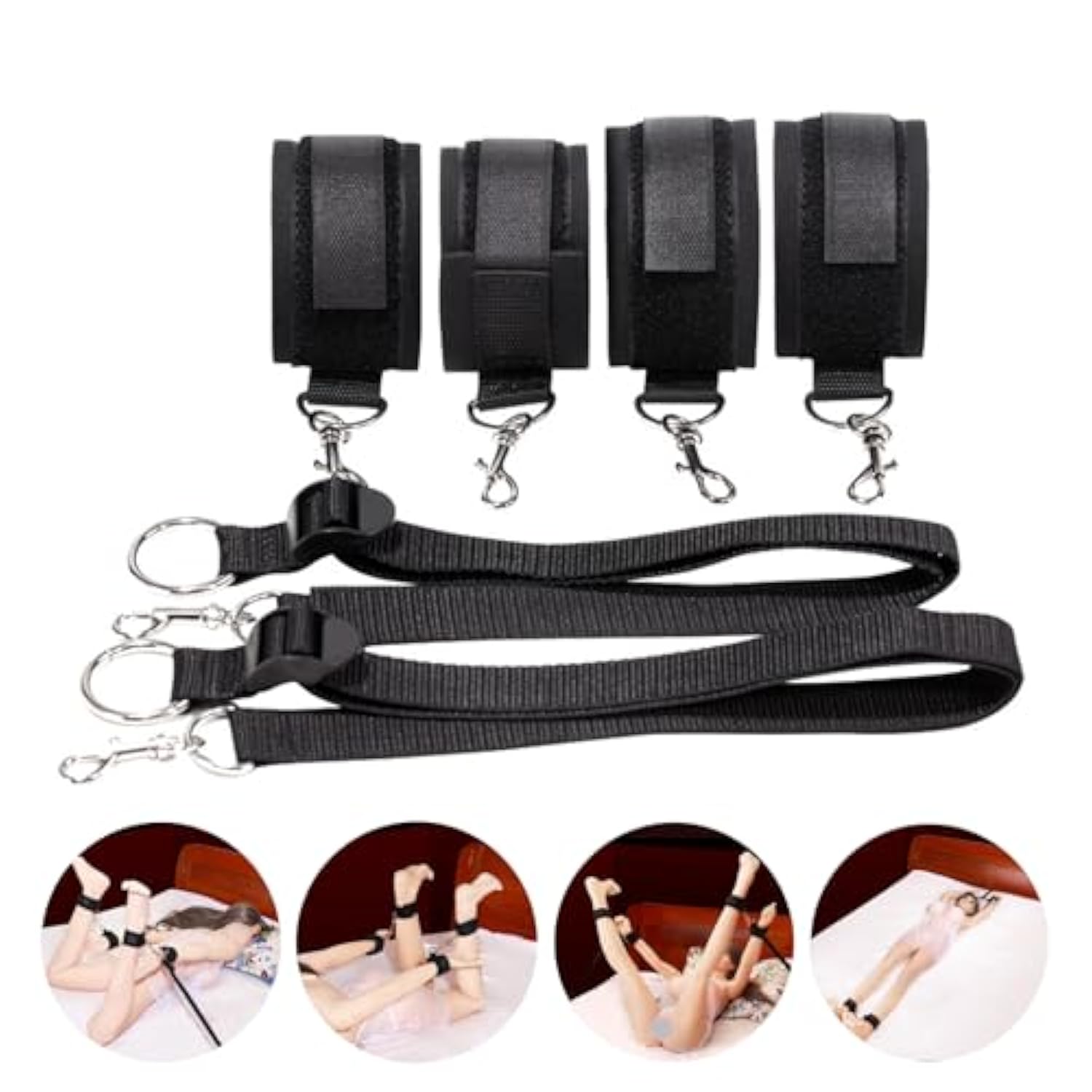 Sex Bondage Wrist & Thigh Cuffs Bdsm Restraints Set, Sex Toys With Adjustable Leg Straps Handcuffs For Couple Beginner Sm Game Play Bondage Gear & Accessories BlessMyBucket Sex Bondage Wrist & Thigh Cuffs Bdsm Restraints Set, Sex Toys With Adjustable Leg Straps Handcuffs For Couple Beginner Sm Game Play Bondage Gear & Accessories BlessMyBucket