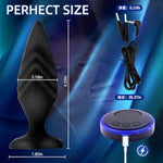 Electro Shock Trainer Kit,Electric Shock Soft Silicone Plug Butt Plug, Multi-Frequency Electric Stimulation Anal Plug Dilator,E-Stim Prostate Massager, G-Spot Stimulator Sm Sex Toy For Men