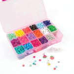 Heishi Bead Craft Kit for Kids Ages 8+ with 3356 Colorful Beads and Storage Case