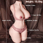 33Lb Lifelike Sex Doll For Men, Life Size Female Torso Sex Doll Male Masturbator With Soft Plump Boobs Butt Pussy Ass, Realistic Full Size Male Sex Toys For Vaginal Anal Breast Sex Penile Training
