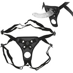 Strap On Dildo Harness Adult Sex Toys For Women Men Pegging Dildo, Lesbian Strap On Sex Toys For Women, Adjustable Waist Strapon Harness For Lgbt Lesbian Gay Couple Vaginal Anal Play, Black