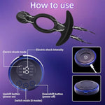 Electro Shock Trainer Kit, Electric Shock Soft Silicone Plug Butt Plug, Multi-Frequency Electric Stimulation Anal Plug Dilator, Sm Sex Toys Massager For Women, Men, Couples