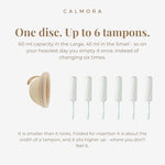 Menstrual Disc Set, 2 Sizes (S + L) - Reusable Medical-Grade Silicone Period Disc, Soft Removal Loop, 12-Hour Leak-Free Wear, Storage Pouch Included, Beginner Friendly