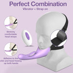 Headband Vibrator For Couple And Women, Adjustable Starp-On Dildo For G-Spot Anal Stimulation, Wearable G Spot Vibrator Dildo Adult Toys With 10 Vibrating Modes, Remote Control Adult Sex Toys