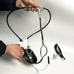 Male Chastity Belt Stainless Steel Invisible Underwear Belt Lockable Pants Light All -Inclusive With Penis Cage For Aldult Man (Black, 60-90Cm)