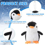 20 Pcs Mini Plush Penguin For Kids Winter Party Favors Cute Penguin Hanging Stuffed Animal Plush Party Favors For Bag Pendant (Cute Style)