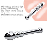 Metal Anal Beads Double Ended Dildo Prostate Massage Wand Sex Anal Plug,Dual Ended Masturbation Adult Sex Toy For Couple (8.26 Inch)