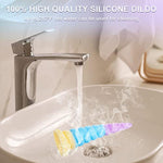 7.7 Inch Realistic Beginner Anal Dildo,Butt Plug With Strong Suction Cup For Hands-Free Play, Liquid Silicone Anal Beads Prostate Massager Adult Sex Toys For Women, Men