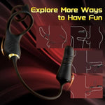 Thrusting Prostate Massager Anal Vibrator, Male Prostate Toy With Vibrating Penis Ring, Gay Sex Toys For Men P Spot Stimulation With 10 Thrusting Vibrating Modes, Anal Butt Plug Cock Rings With Remote