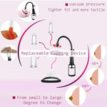 Pussy Pump Sex Toys, Clitoral Pumps Enhance Sensation, Increase Female Sexual Pleasure, Adult Game Nipple Clitoral Stimulator, Vacuum Vaginal Pump 5 Suction Cups, Promote Couple Pleasure