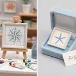 3PCS Miniature Wall Painting Set for Dollhouse Accessories, 1.22 Inch Each