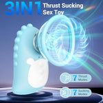 Vibrator Adult Sex Toys For Women - 3 In 1 Sucking Vibrator Rose Sex Toy,7 Frequence Thrust And Sucking Modes For Clitoral Nipple Stimulation Anal Adult Sex Toys Vibrators
