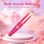 Vibrator Wand Female Adult Sex Toys For Women, 4 In 1 Squirting Vibrator With 10 Modes Pinpoint Clitoral G-Spot Dildo Nipple Stimulator High Frequency Mini Bullet Vibrators 3 Silicone Head