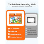 Interactive Electronic Learning Pad - Learn-To-Read System With Sound Pages, Card-Insert For Alphabet, Words, Numbers, Music, Learning Activities For Kids 3 4 5 6 7 8 Years Old